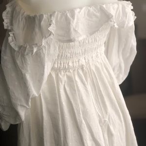 Summer Half Sleeve Cotton Ruffled Vintage Dress